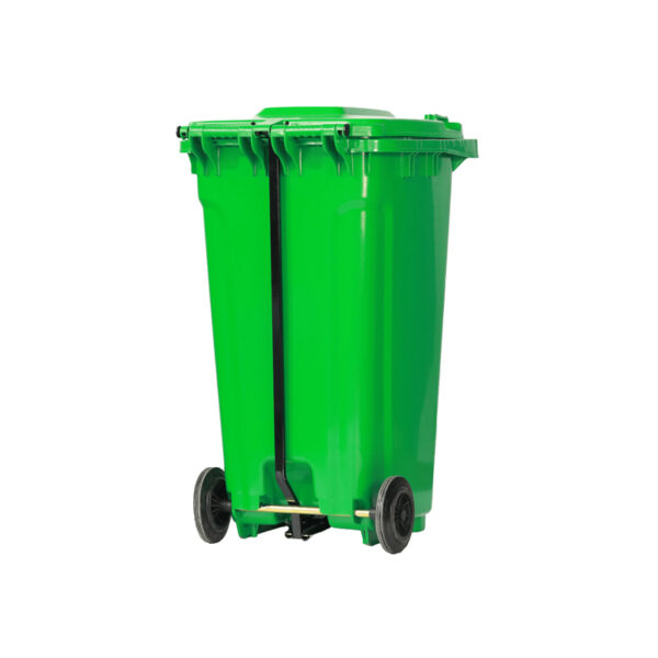 Outdoor Trash Bin 240L Business Plastic Commercial Trash Cans Rubbish Bin - Image 2